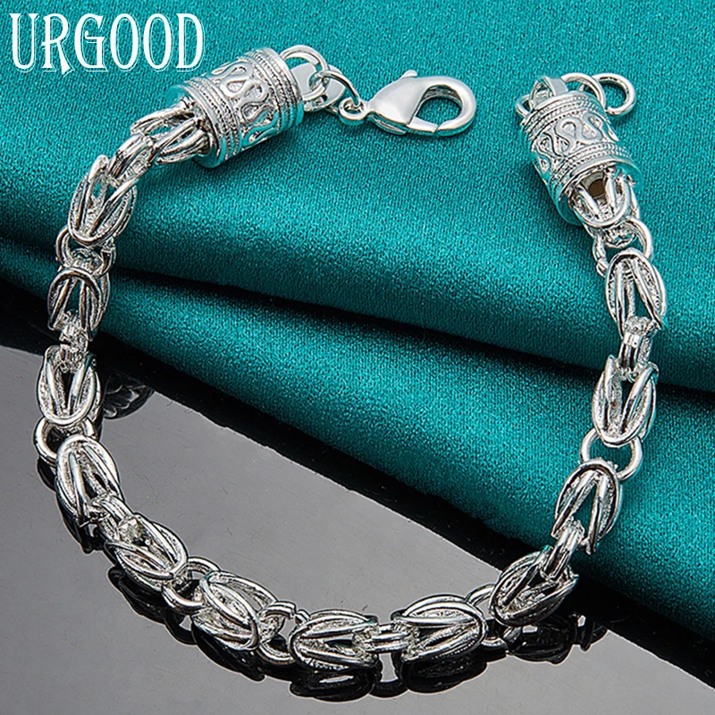 925 Sterling Silver Lobster Clasp Bracelet For Women Men Party Engagement Wedding Fashion Jewelry
925 Sterling Silver Lobster Clasp Bracelet For Women Men Party Engagement Wedding Fashion Jewelry