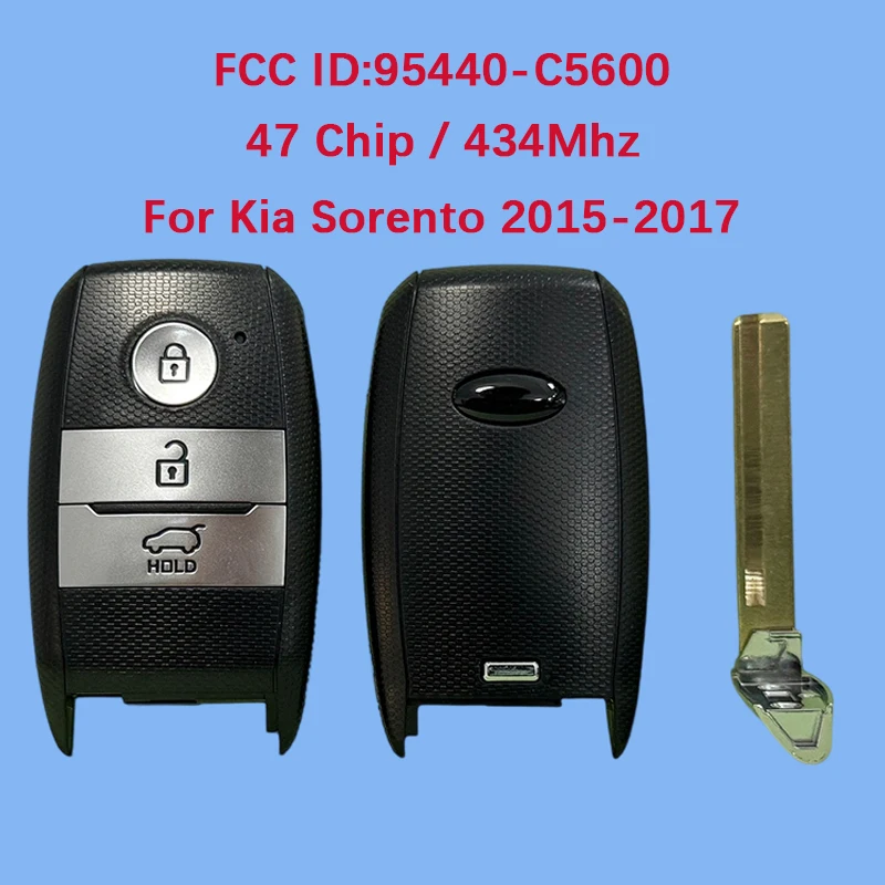 CN051085 Послепродажный 3-кнопочный смарт-брелок 433 МГц FCC 95440-C5600 47 чип 434 МГц брелок без ключа для KIA Sorento 2018
CN051085 Послепродажный 3-кнопочный смарт-брелок 433 МГц FCC 95440-C5600 47 чип 434 МГц брелок без ключа для KIA Sorento 2018