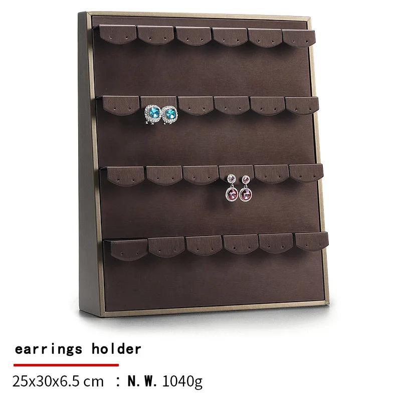 Vertical Display Case Jewelry Store Counter Jewelry Props Luxurious Brown PU Ring Earring Necklace Pendant Display Stand
Vertical Display Case Jewelry Store Counter Jewelry Props Luxurious Brown PU Ring Earring Necklace Pendant Display Stand