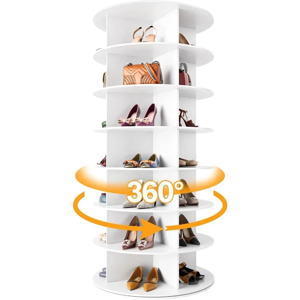 7-layer Rotating Shoe Rack Tower, New Upgraded 360 Degree Circular, Vertical Handbag White Rotating Shoe Rack Tower
7-layer Rotating Shoe Rack Tower, New Upgraded 360 Degree Circular, Vertical Handbag White Rotating Shoe Rack Tower