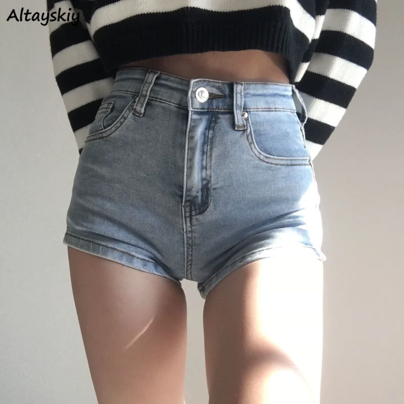 Denim Skinny Shorts Women Sexy Vintage Side-slit Fashion All-match High Waist Chic Casual Hotsweet Summer Simple Korean Style
Denim Skinny Shorts Women Sexy Vintage Side-slit Fashion All-match High Waist Chic Casual Hotsweet Summer Simple Korean Style