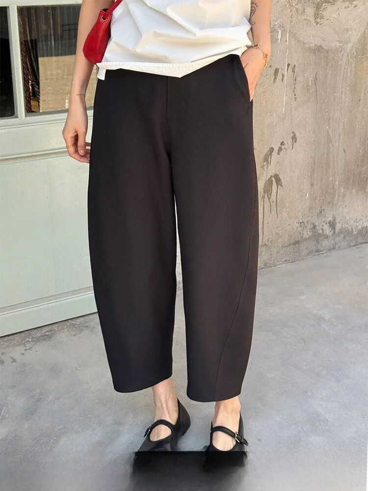 Black Loose Harajuku Style Carrot Pants Women's Casual Nine Points Scythe Pants Spring Summer New Arrival Ladies Trousers
Black Loose Harajuku Style Carrot Pants Women's Casual Nine Points Scythe Pants Spring Summer New Arrival Ladies Trousers