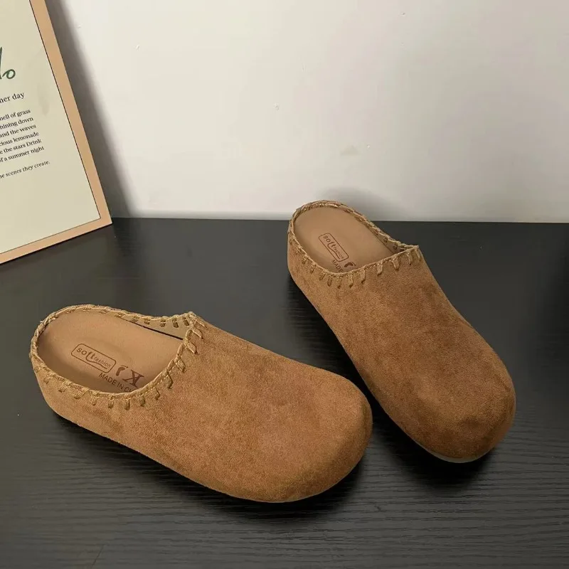Mule Shoes Women Flats Slippers Suede Platform Shoes 2025 Trend New Autumn Fashion Flip Flops Slingback Sneakers Woman Slides
Mule Shoes Women Flats Slippers Suede Platform Shoes 2025 Trend New Autumn Fashion Flip Flops Slingback Sneakers Woman Slides
