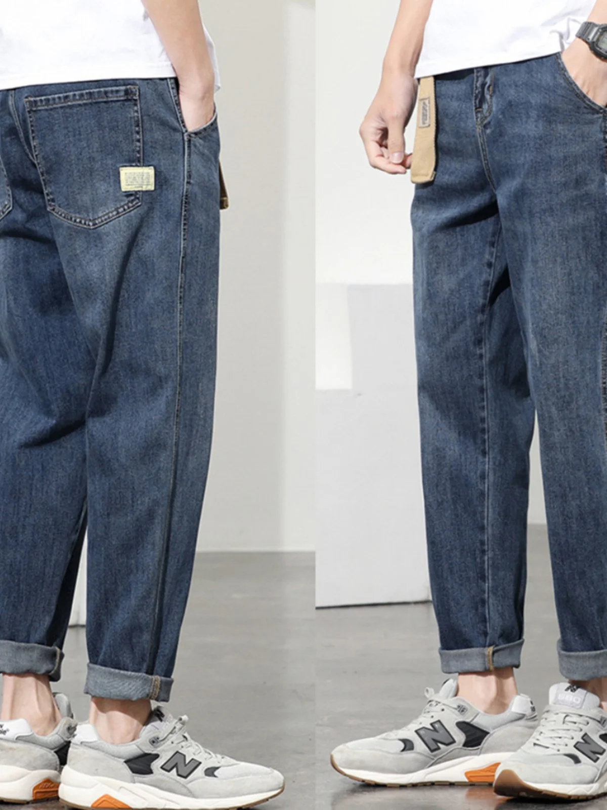 Loose Straight Leg Men's Jeans Casual Workwear Long Trousers Autumn Faion Youth ulari mid Waist Zipper Fly Summer Jeans
Loose Straight Leg Men's Jeans Casual Workwear Long Trousers Autumn Faion Youth ulari mid Waist Zipper Fly Summer Jeans