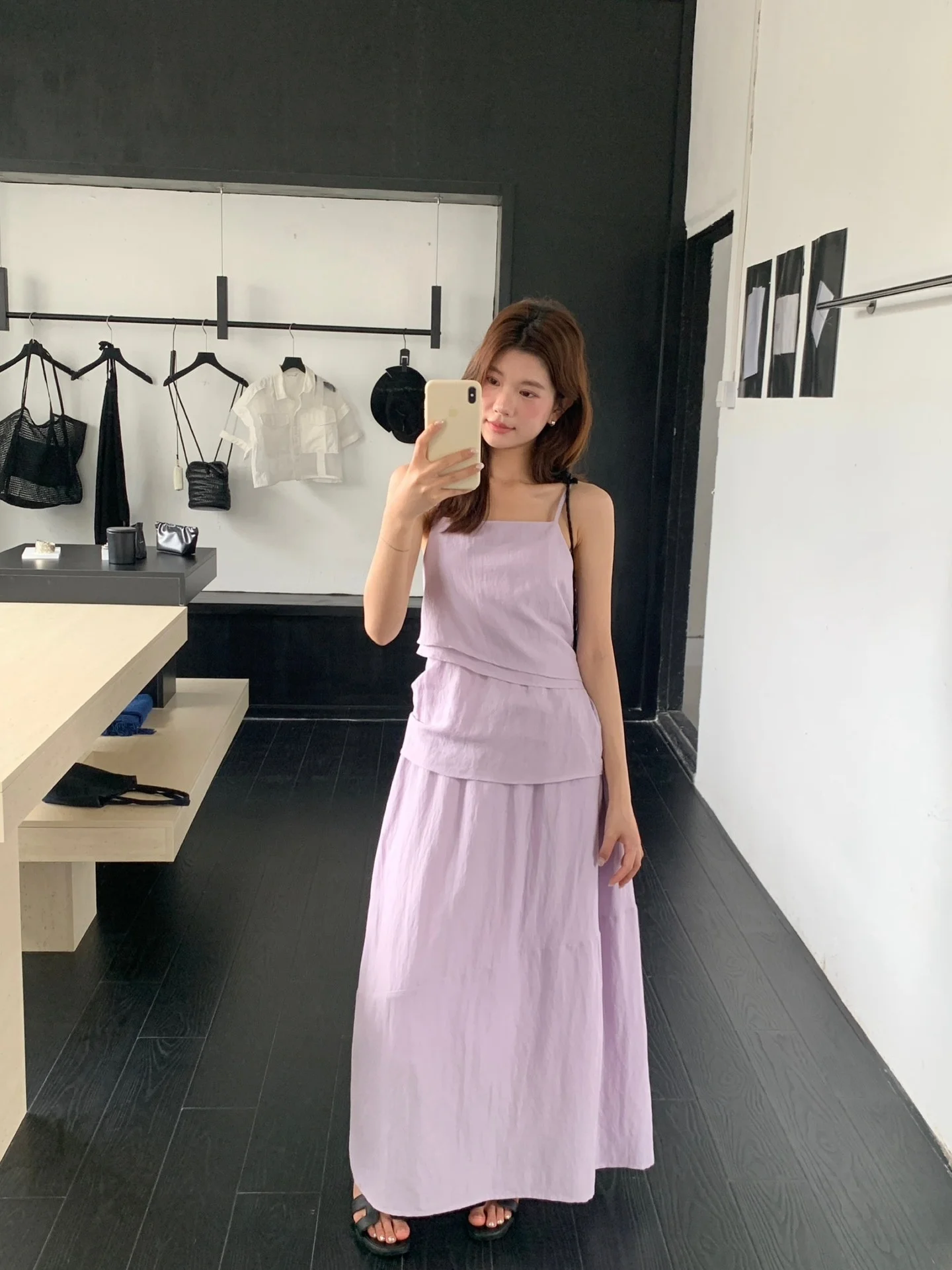 Summer New Korean Version Minimalist Irregular Strap Vest And Same Color Flower Bud Skirt Set Women's Fashion Outfit
Summer New Korean Version Minimalist Irregular Strap Vest And Same Color Flower Bud Skirt Set Women's Fashion Outfit