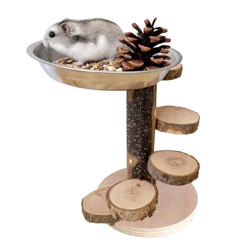 Hamster Playground Wood Hamster Cage Ladder Playground Animals Climbing Toy Feeding Station With Stainless Steel Bowl For Gerbil
Hamster Playground Wood Hamster Cage Ladder Playground Animals Climbing Toy Feeding Station With Stainless Steel Bowl For Gerbil