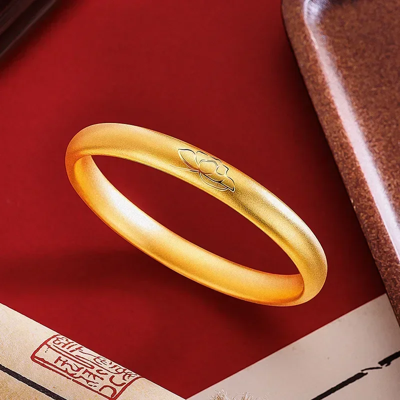 9999 Real Gold 24K Yellow Gold Women's Temperament JewelryAncient Gold Concubine Lotus Lotus Bracelet Bracelet
9999 Real Gold 24K Yellow Gold Women's Temperament JewelryAncient Gold Concubine Lotus Lotus Bracelet Bracelet