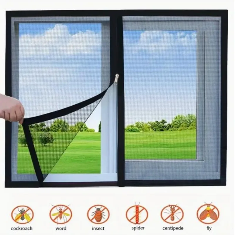 Self Adhesive Zipper Window Mesh Mosquito Proof, Multiple Sizes, Easy To Wipe and Clean, Suitable for Bedrooms and Living Spaces
Self Adhesive Zipper Window Mesh Mosquito Proof, Multiple Sizes, Easy To Wipe and Clean, Suitable for Bedrooms and Living Spaces