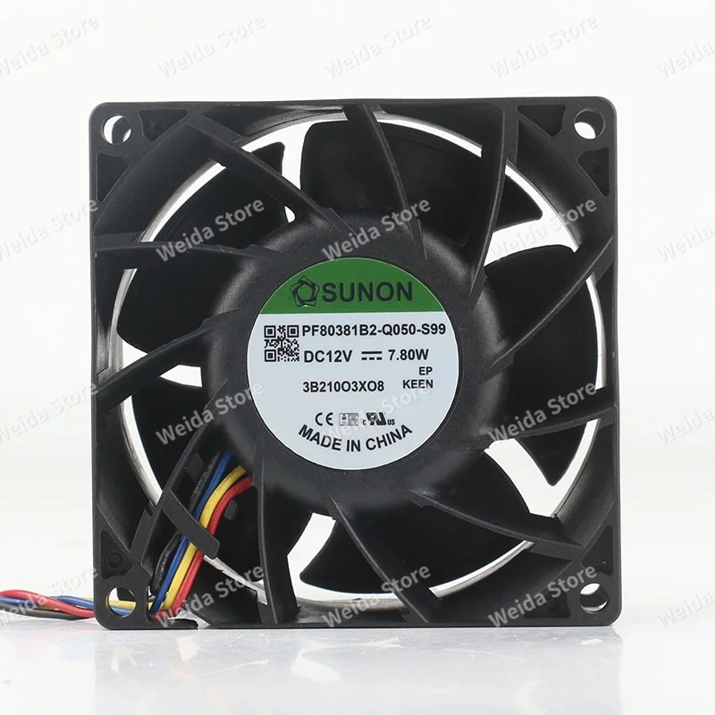 PF80381B2-Q050-S99 SUNON Built-Standard 8038 12V 7.80W 8CM 80X80X38MM 4-pin PWM temperature control fan
PF80381B2-Q050-S99 SUNON Built-Standard 8038 12V 7.80W 8CM 80X80X38MM 4-pin PWM temperature control fan