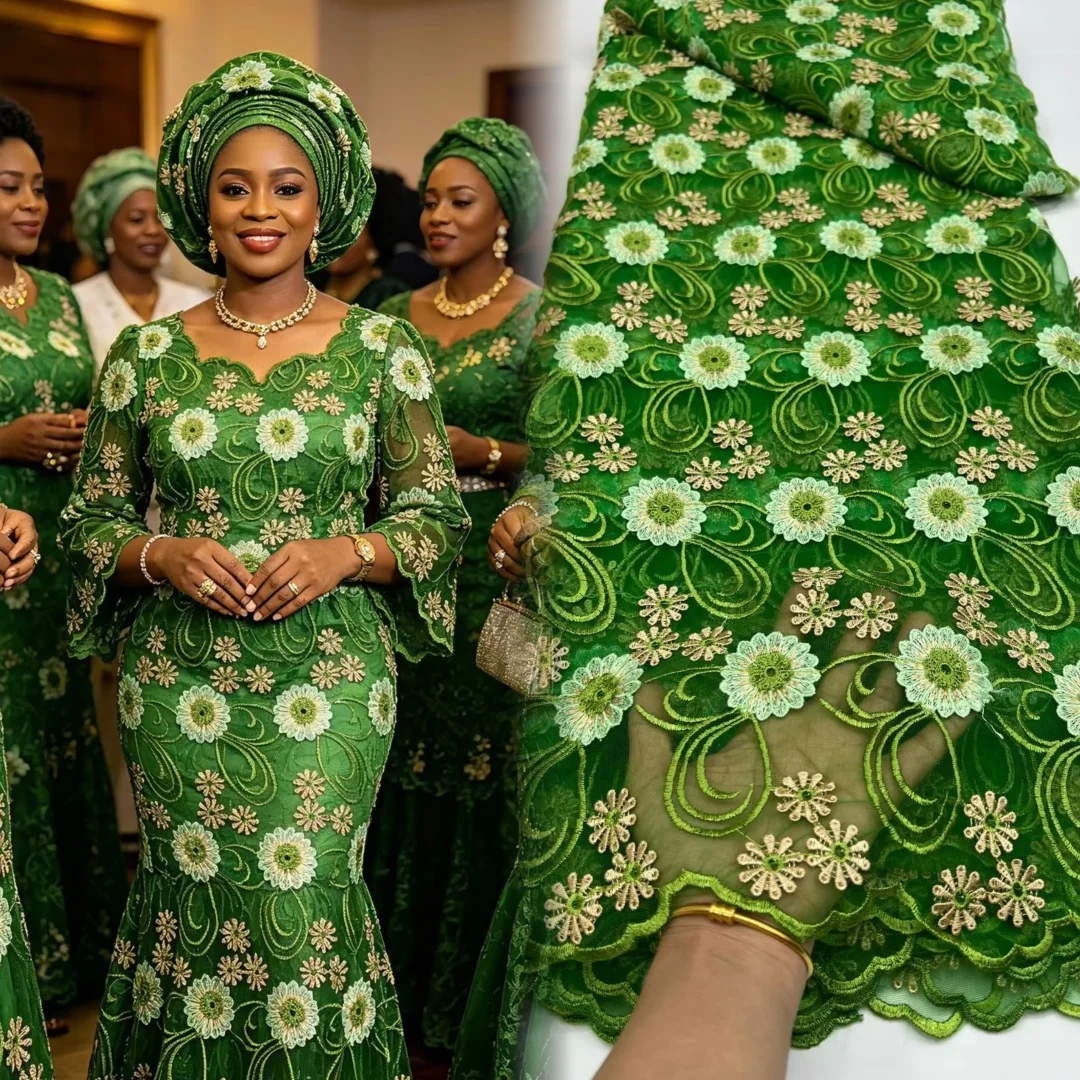 Nigerian Guipure Cord Lace Fabric 2026 High Quality African Mesh Milk Silk Embroidery Lace Fabric For Women For Wedding Dress
Nigerian Guipure Cord Lace Fabric 2026 High Quality African Mesh Milk Silk Embroidery Lace Fabric For Women For Wedding Dress