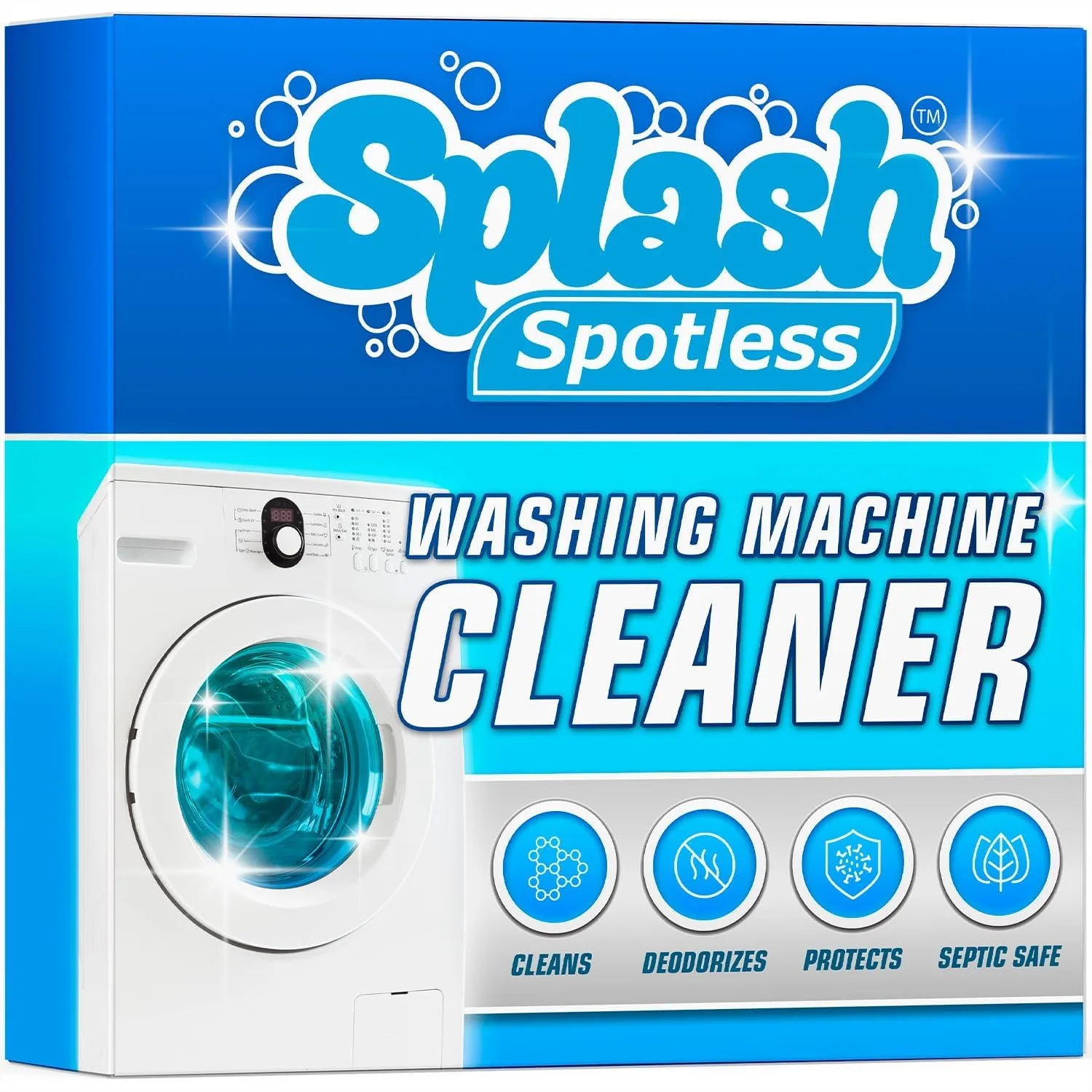 Splash Spotless Washing Machine Cleaner for HE Front Load & Top Load Washers, 1 Count (Pack of 1)
Splash Spotless Washing Machine Cleaner for HE Front Load & Top Load Washers, 1 Count (Pack of 1)