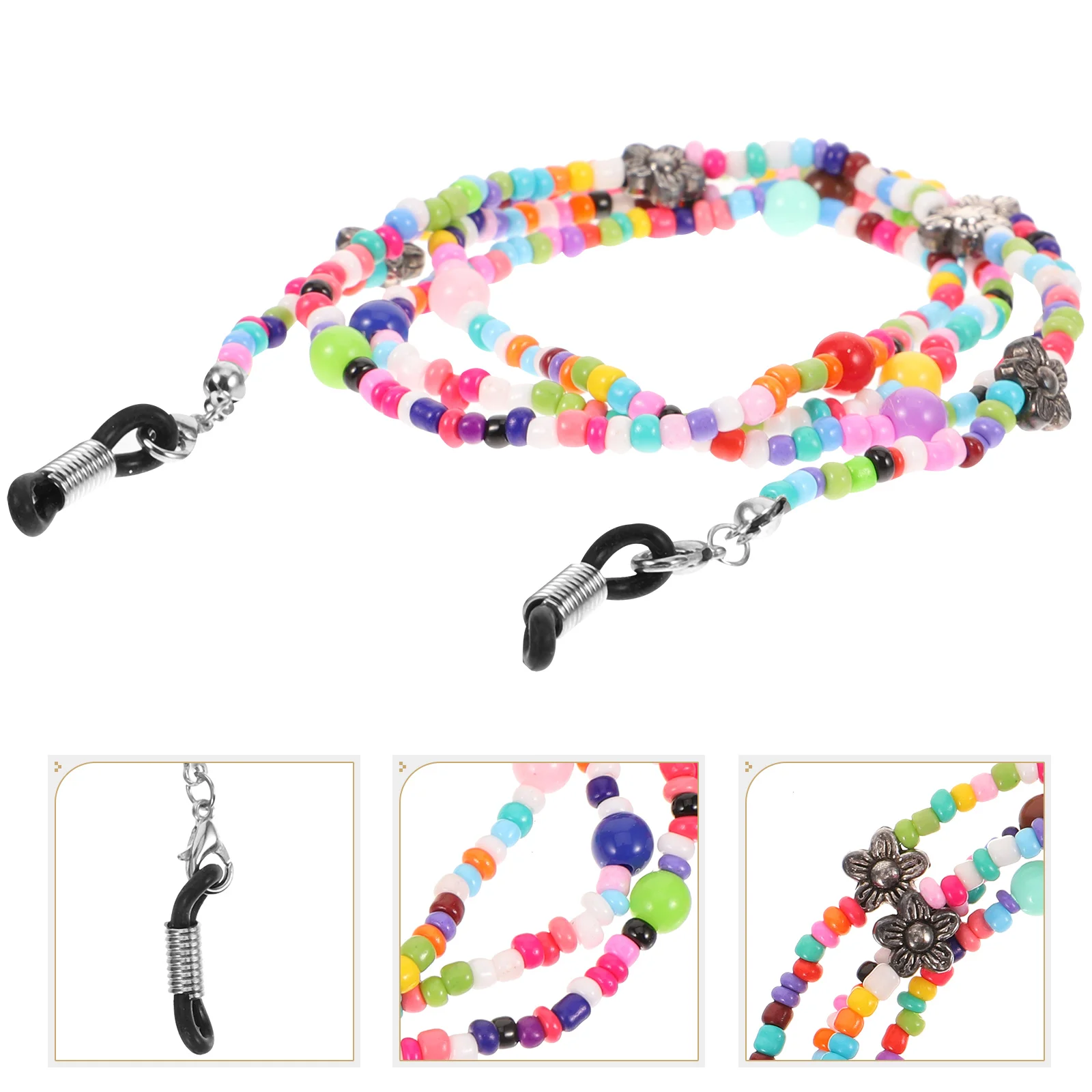Glasses Chain Colorful Bead Eyeglass Holder Women Sunglasses Strap Adjustable Rubber Ends Long Life Travel Accessories Glasses
Glasses Chain Colorful Bead Eyeglass Holder Women Sunglasses Strap Adjustable Rubber Ends Long Life Travel Accessories Glasses