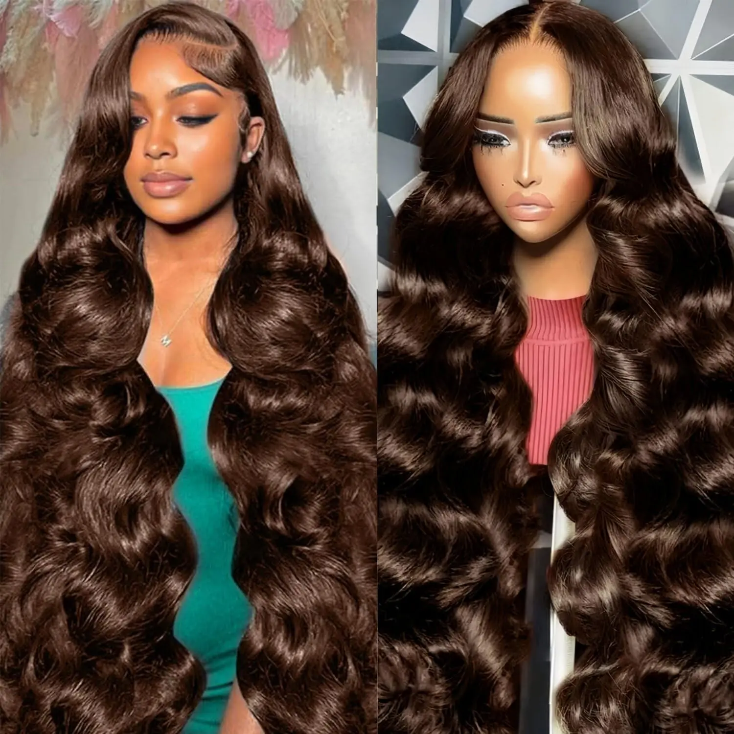 High Quality 100% Chocolate Brown Human Hair Wig Colored Body Wave 13x6 HD Lace Frontal Wig Preplucked 4x4 5x5 Festival Wig
High Quality 100% Chocolate Brown Human Hair Wig Colored Body Wave 13x6 HD Lace Frontal Wig Preplucked 4x4 5x5 Festival Wig