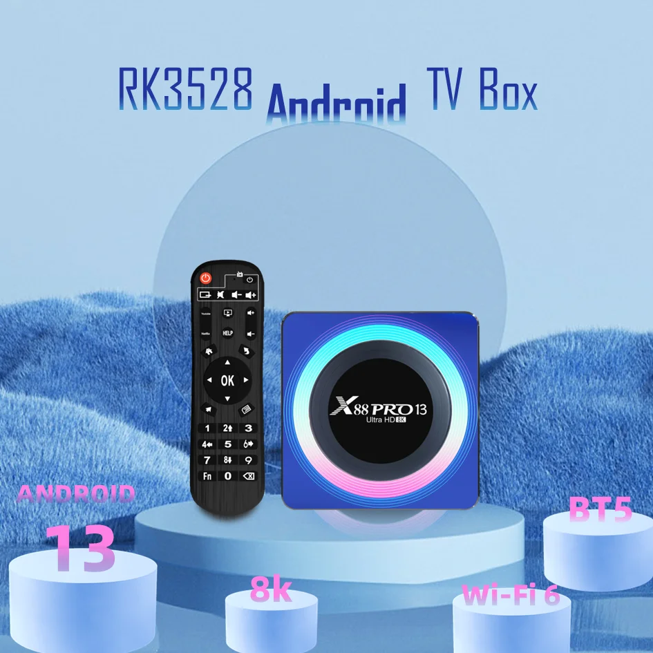 ТВ-приставка RK3528, Android 13, Wi-Fi, 6 BT5.0, 1080P, 4K, 60 кадров/с, 4 + 32 ГБ
ТВ-приставка RK3528, Android 13, Wi-Fi, 6 BT5.0, 1080P, 4K, 60 кадров/с, 4 + 32 ГБ