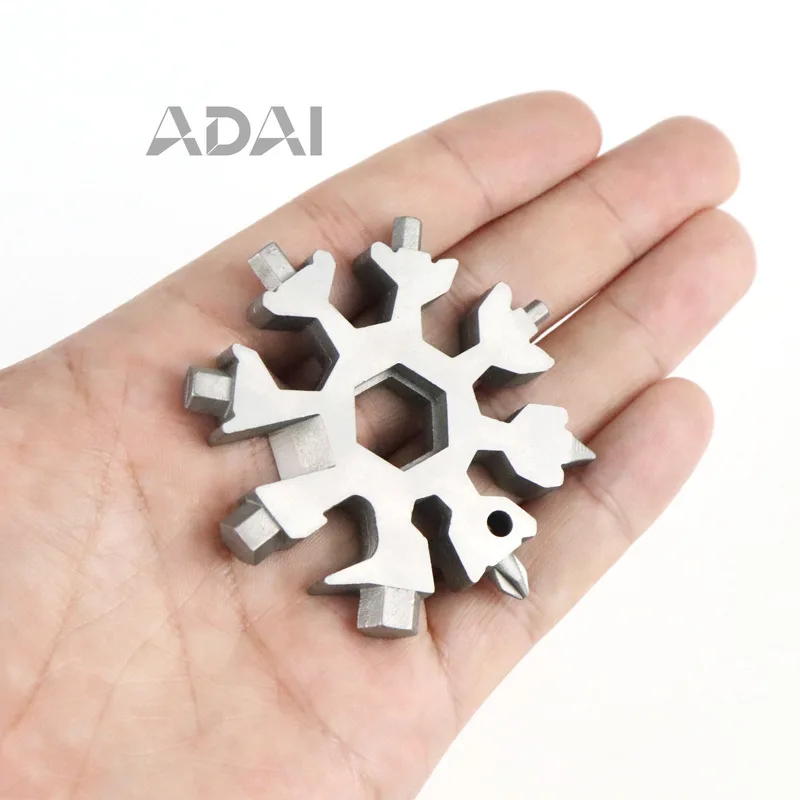 Многофункциональный инструмент-карточка «Мини-снежинка» 18 в 1: универсальный нож, стальная универсальная отвертка, портативный ключ EDC
Многофункциональный инструмент-карточка «Мини-снежинка» 18 в 1: универсальный нож, стальная универсальная отвертка, портативный ключ EDC