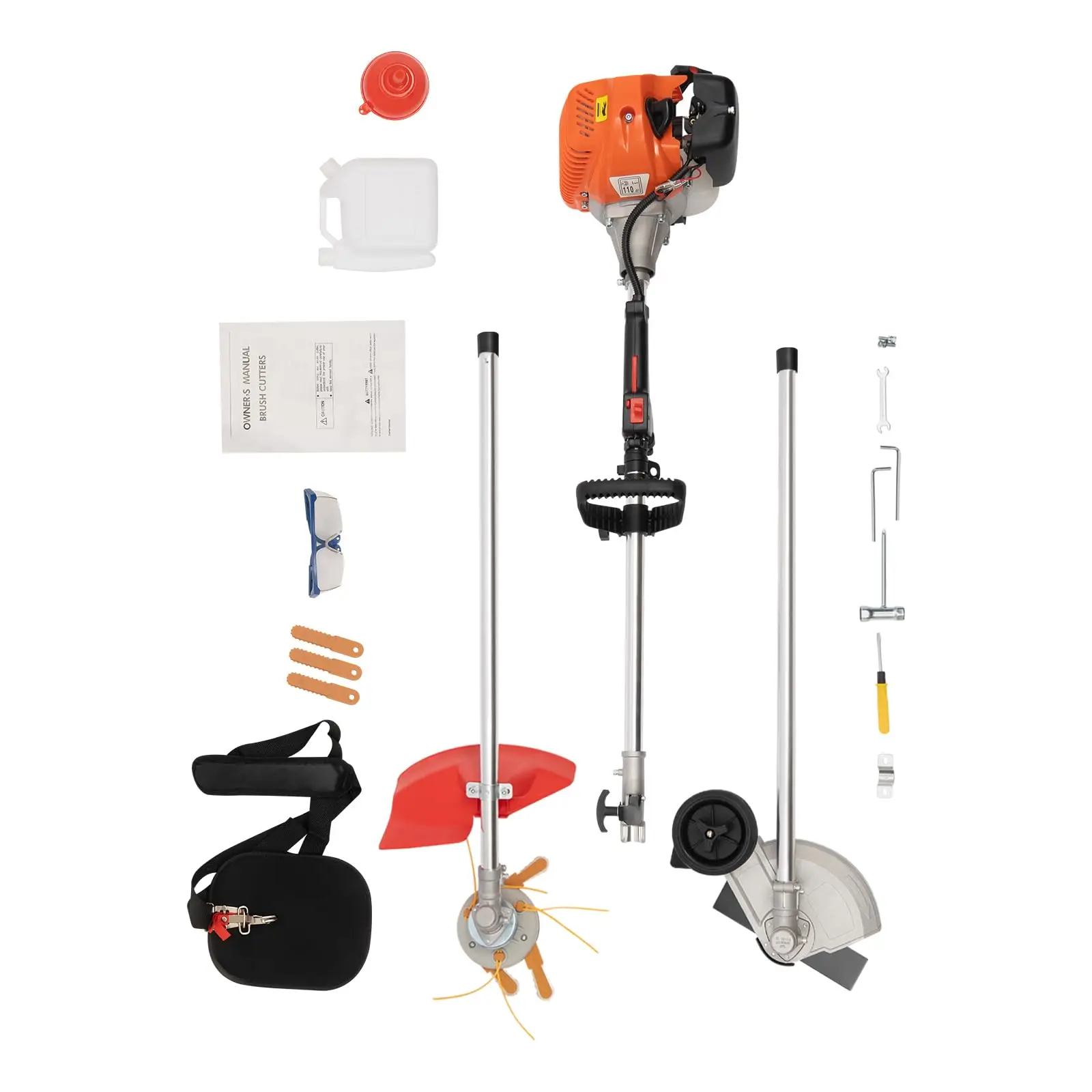 33Cc 2-Stroke Weed Eater Gas Powered Weed Wacker, 2 Blade Heads Cordless Lawn Edger Gas Weed Trimmer with Shoulder Strap and Gog
33Cc 2-Stroke Weed Eater Gas Powered Weed Wacker, 2 Blade Heads Cordless Lawn Edger Gas Weed Trimmer with Shoulder Strap and Gog