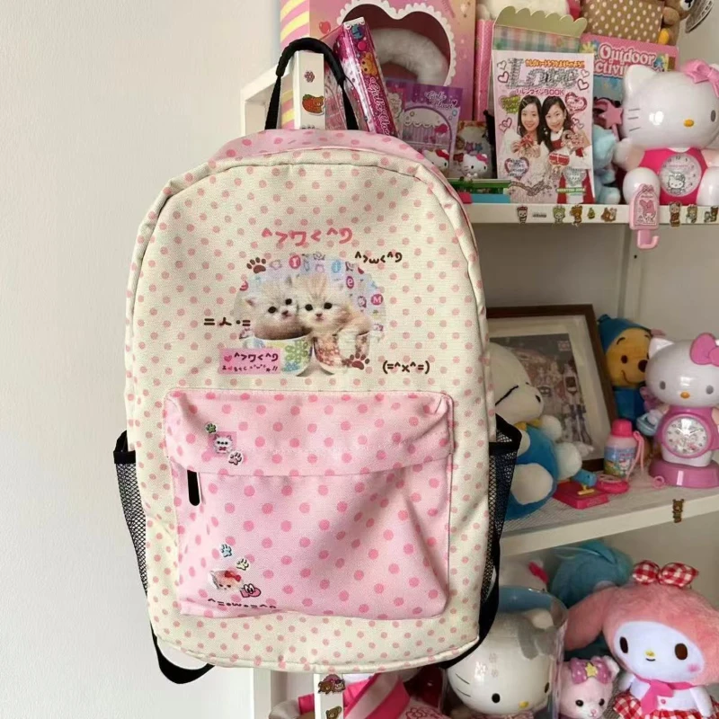 Super Cute Pink Cat Backpack Kawaii Pattern Large Capacity Storage Bag Back To School Student School Bag Travel Bag Woman Bags
Super Cute Pink Cat Backpack Kawaii Pattern Large Capacity Storage Bag Back To School Student School Bag Travel Bag Woman Bags
