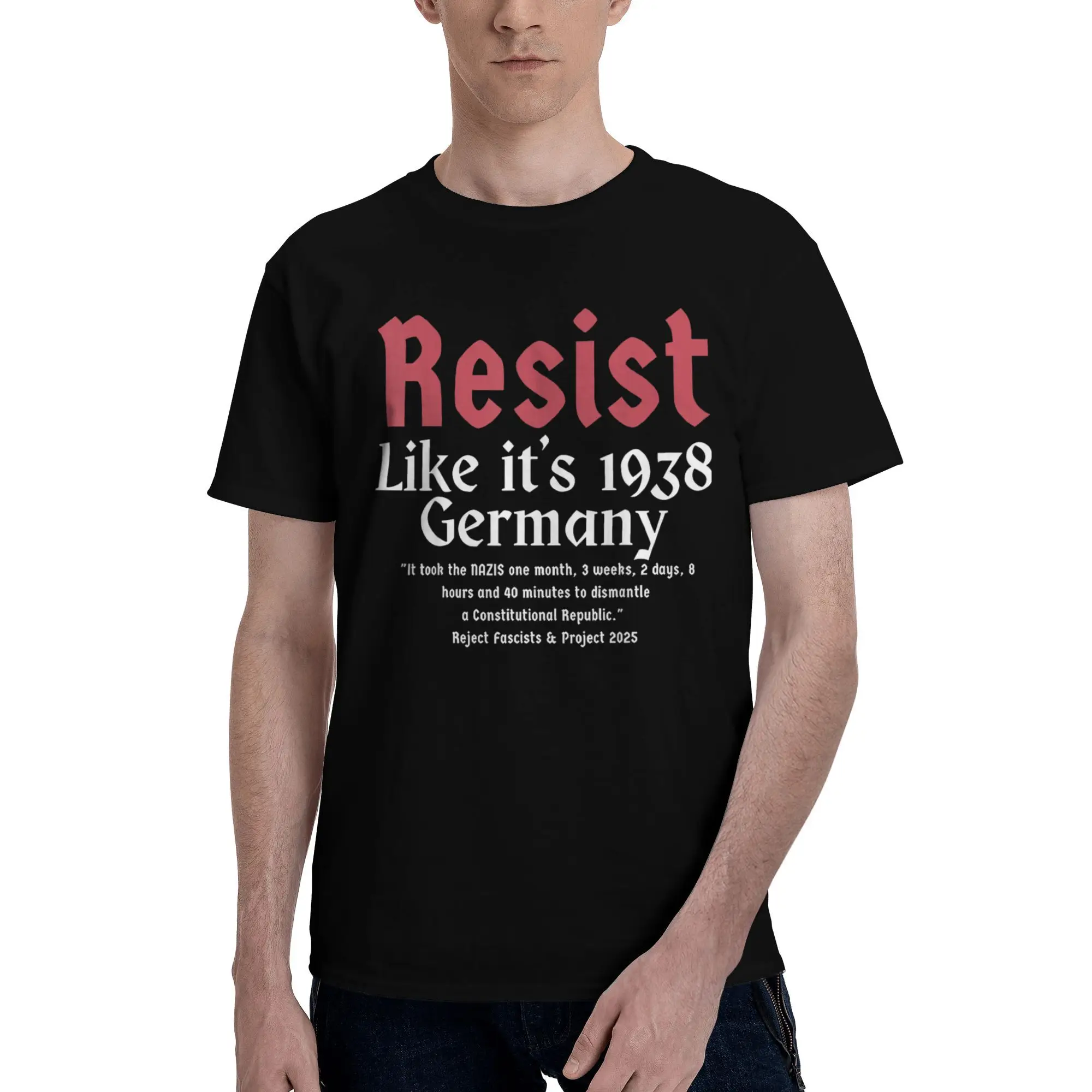 Men's T Shirt Resist Like It‘s 1938 Germany T-Shirts Hip Hop Summer Tee Shirt Y2K Casual Pattern Cotton Clothes Plus Size
Men's T Shirt Resist Like It‘s 1938 Germany T-Shirts Hip Hop Summer Tee Shirt Y2K Casual Pattern Cotton Clothes Plus Size