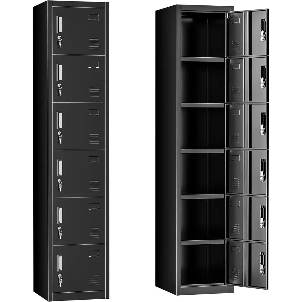6-Door Steel Lockers with Locks, Ideal for Gym, School, Office, and Sports Facilities
6-Door Steel Lockers with Locks, Ideal for Gym, School, Office, and Sports Facilities