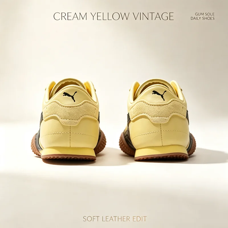 Women Pale Yellow Retro Sneakers 405256 Soft Leather Flat Casual Trainers Vintage Daily Walking Footwear Street Fashion Ladies
Women Pale Yellow Retro Sneakers 405256 Soft Leather Flat Casual Trainers Vintage Daily Walking Footwear Street Fashion Ladies