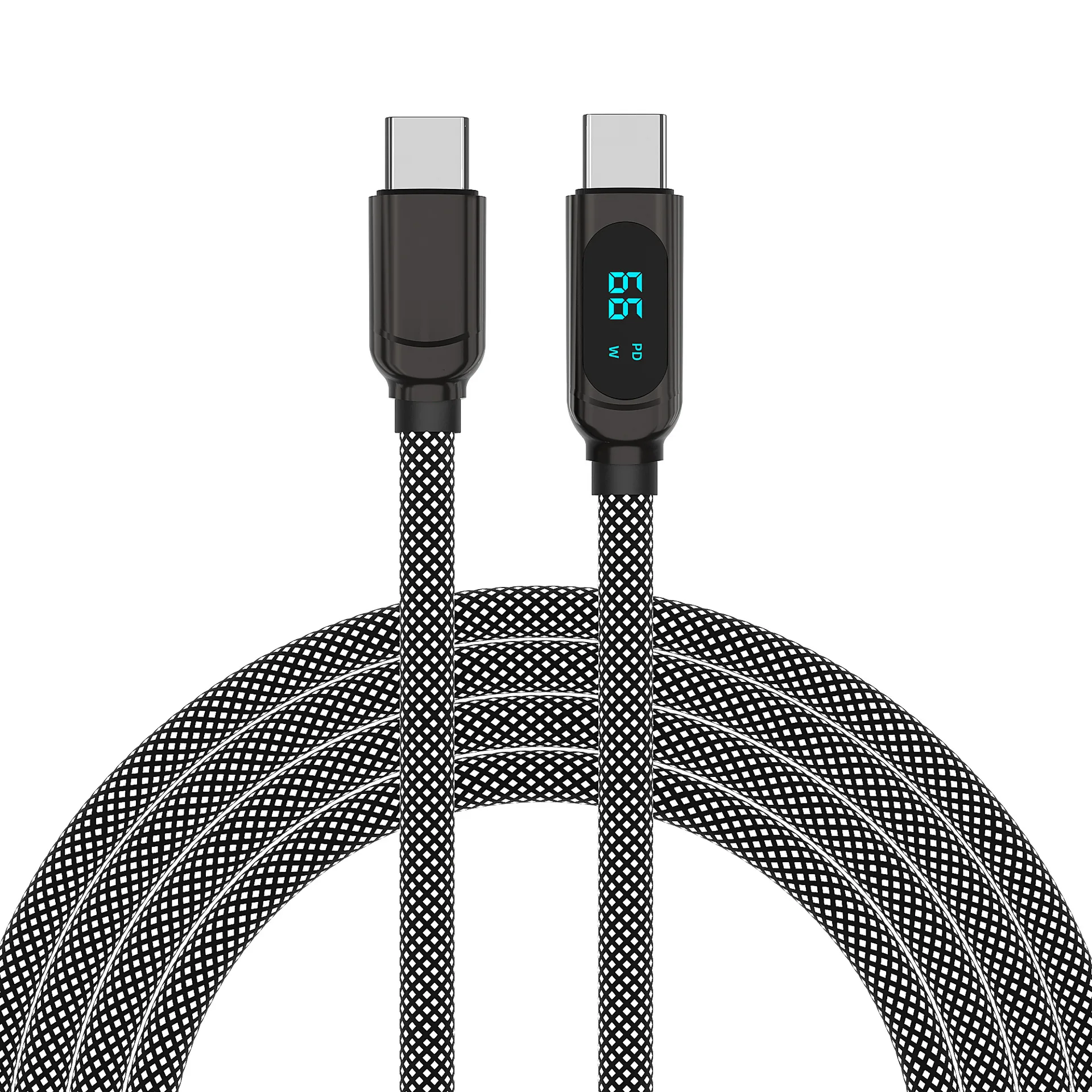PD100W digital display data cable C-to-C fast charging cable 5V 3A TYPE-C mobile laptop power cable
PD100W digital display data cable C-to-C fast charging cable 5V 3A TYPE-C mobile laptop power cable