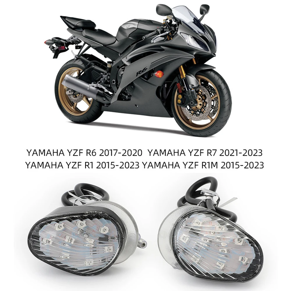 2X LED Motorcycle Turn Signal Lights Mini Amber Lens Moto Side Lamp For YAMAHA YZF R6 R7 R1 R1M 2015-2023 MotoBike Accessories
2X LED Motorcycle Turn Signal Lights Mini Amber Lens Moto Side Lamp For YAMAHA YZF R6 R7 R1 R1M 2015-2023 MotoBike Accessories