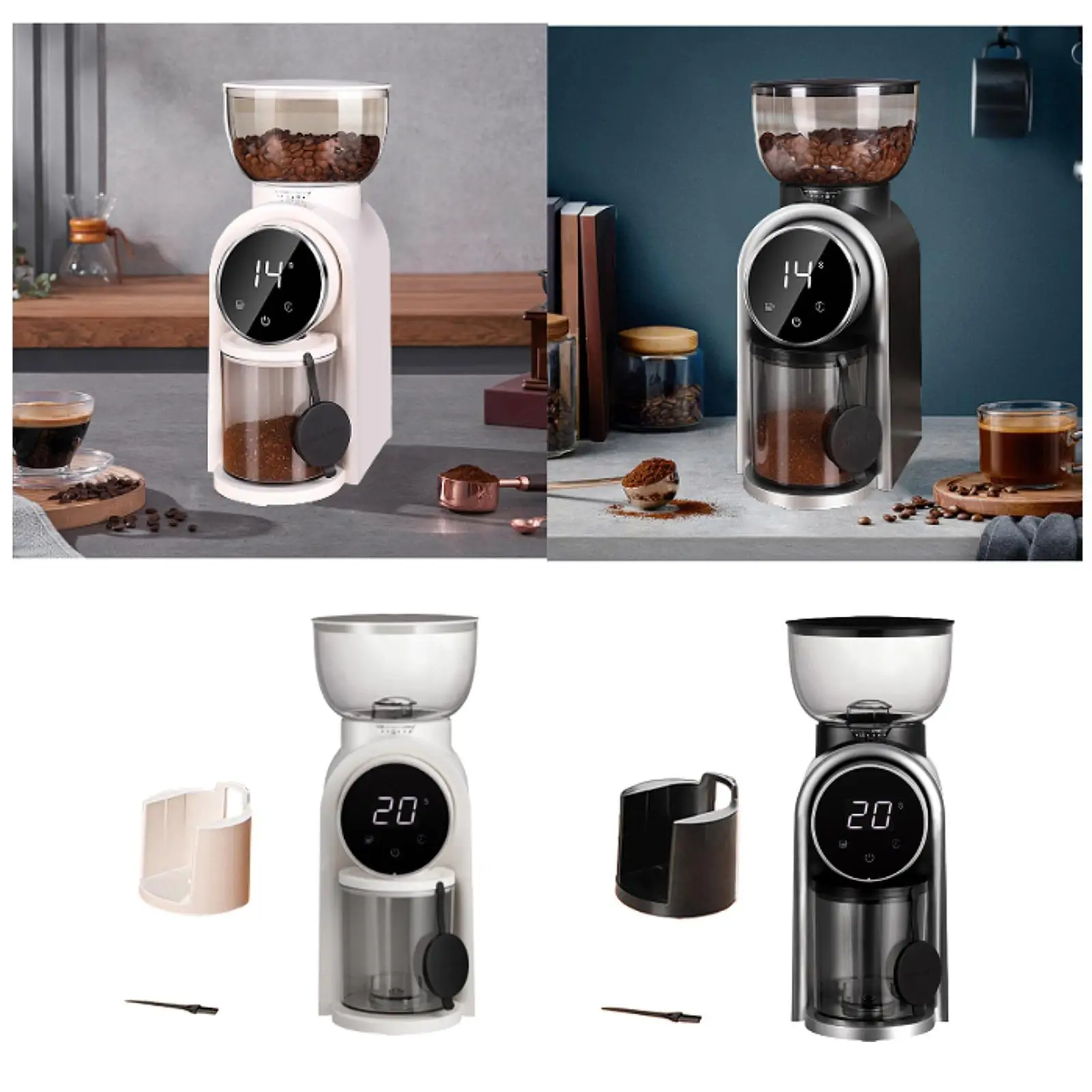 Electric Burr Coffee Grinder Portable Intelligent Display Espresso Bean Grinder 2-14 Cup Capacity Coffee Mill Burr Mill Grinder
Electric Burr Coffee Grinder Portable Intelligent Display Espresso Bean Grinder 2-14 Cup Capacity Coffee Mill Burr Mill Grinder