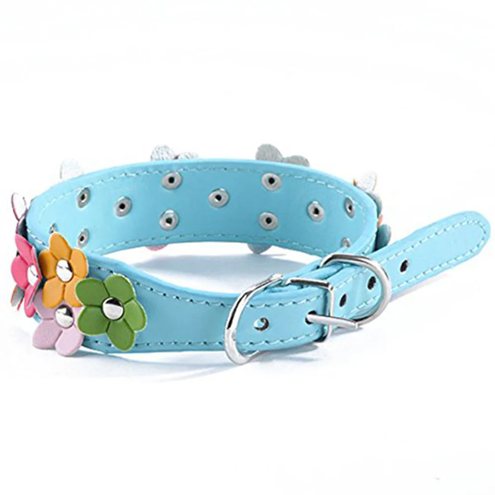 Adjustable Blue Pet Collar with Flower Decor PU Material Durable for Small Dogs Cats Puppies 25x37cm Pet Collar
Adjustable Blue Pet Collar with Flower Decor PU Material Durable for Small Dogs Cats Puppies 25x37cm Pet Collar