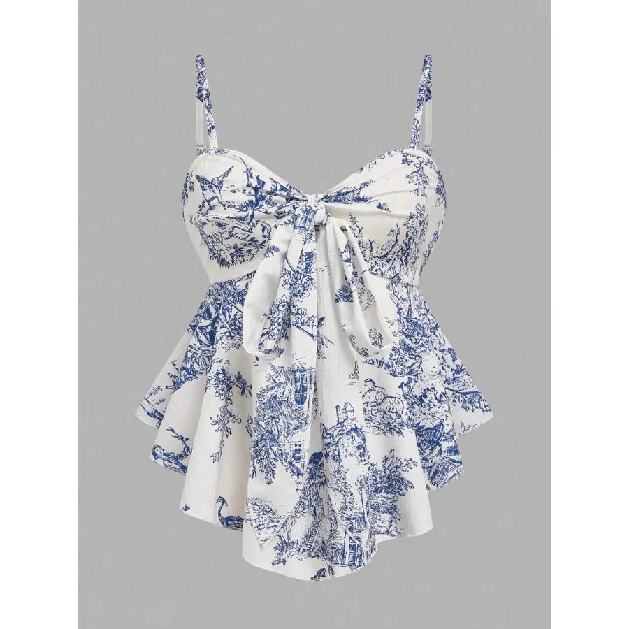 Qadelle Women's Textured Print Fitted Camisole Elegant For Vacation Commute And Daily Wear
Qadelle Women's Textured Print Fitted Camisole Elegant For Vacation Commute And Daily Wear