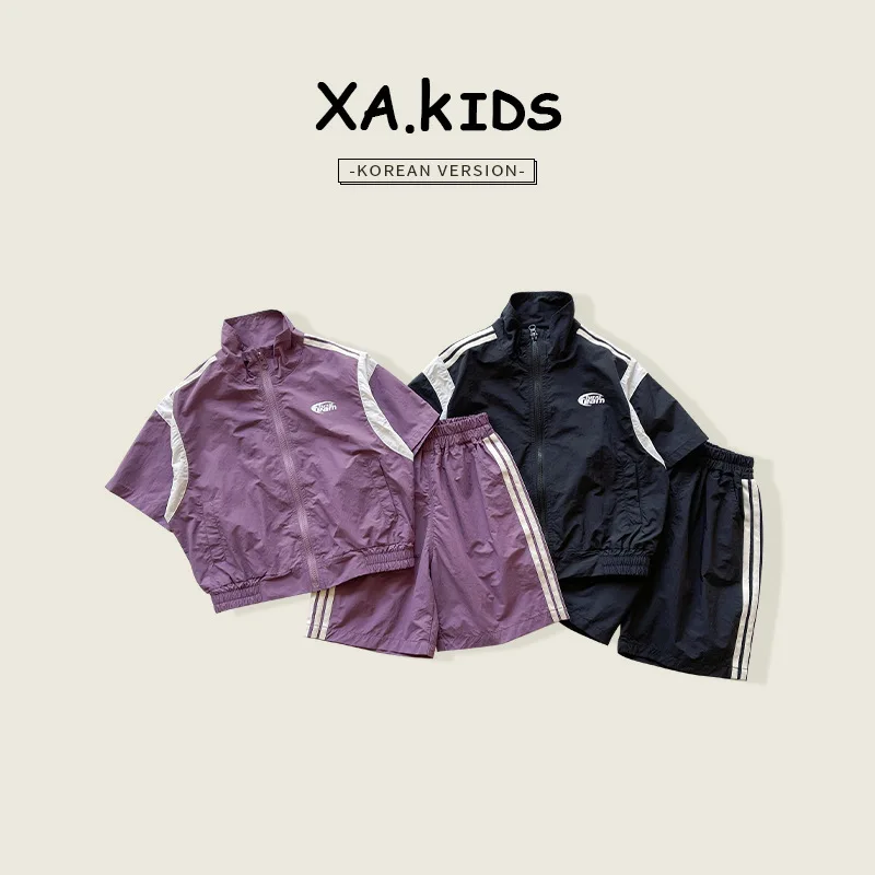 2024 Summer Kid's Wear Korean Edition Loose and Trendy Two Piece Set with Personalized Stripe Letters Quick Drying Summer Set
2024 Summer Kid's Wear Korean Edition Loose and Trendy Two Piece Set with Personalized Stripe Letters Quick Drying Summer Set