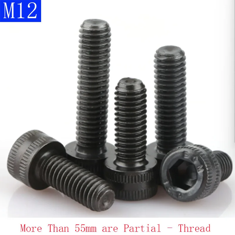 M12 - 1.75 Black 14.9 Grade Alloy Steel Allen Hex Socket Cap Head Screws DIN 912 Bolts
M12 - 1.75 Black 14.9 Grade Alloy Steel Allen Hex Socket Cap Head Screws DIN 912 Bolts