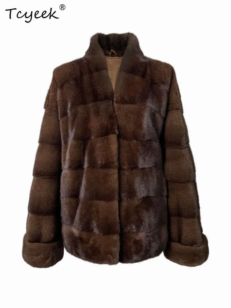 Tcyeek Natural Whole Mink Fur Coat Woman Winter Clothes Womens Coats Real Fur Mink Warm Jacket Fashion 2026 Пальто Женское
Tcyeek Natural Whole Mink Fur Coat Woman Winter Clothes Womens Coats Real Fur Mink Warm Jacket Fashion 2026 Пальто Женское