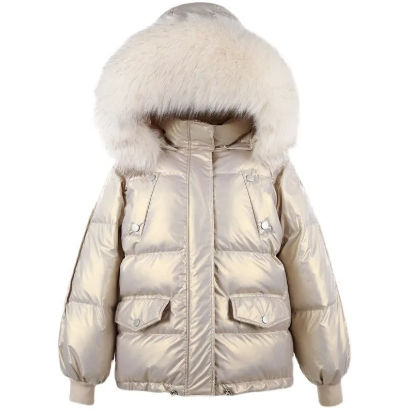 2023 New Women Down Jacket Winter Coat Female Loose Dry Cleaning Parkas Hooded Outwear Artificial Fur Collar Overcoat
2023 New Women Down Jacket Winter Coat Female Loose Dry Cleaning Parkas Hooded Outwear Artificial Fur Collar Overcoat