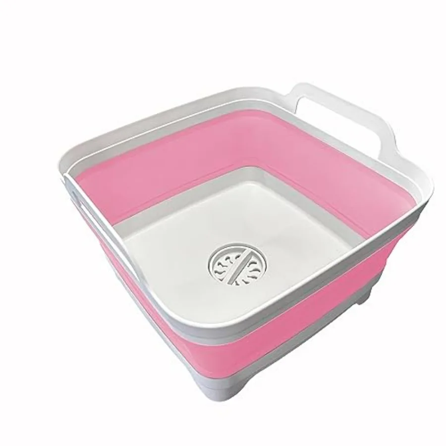 9L 2.4Gal Dish Basin Collapsible with Drain Plug Carry Handles, Space Saveing Kitchen Storage Tray Dish Wash Basin, Portable Di
9L 2.4Gal Dish Basin Collapsible with Drain Plug Carry Handles, Space Saveing Kitchen Storage Tray Dish Wash Basin, Portable Di