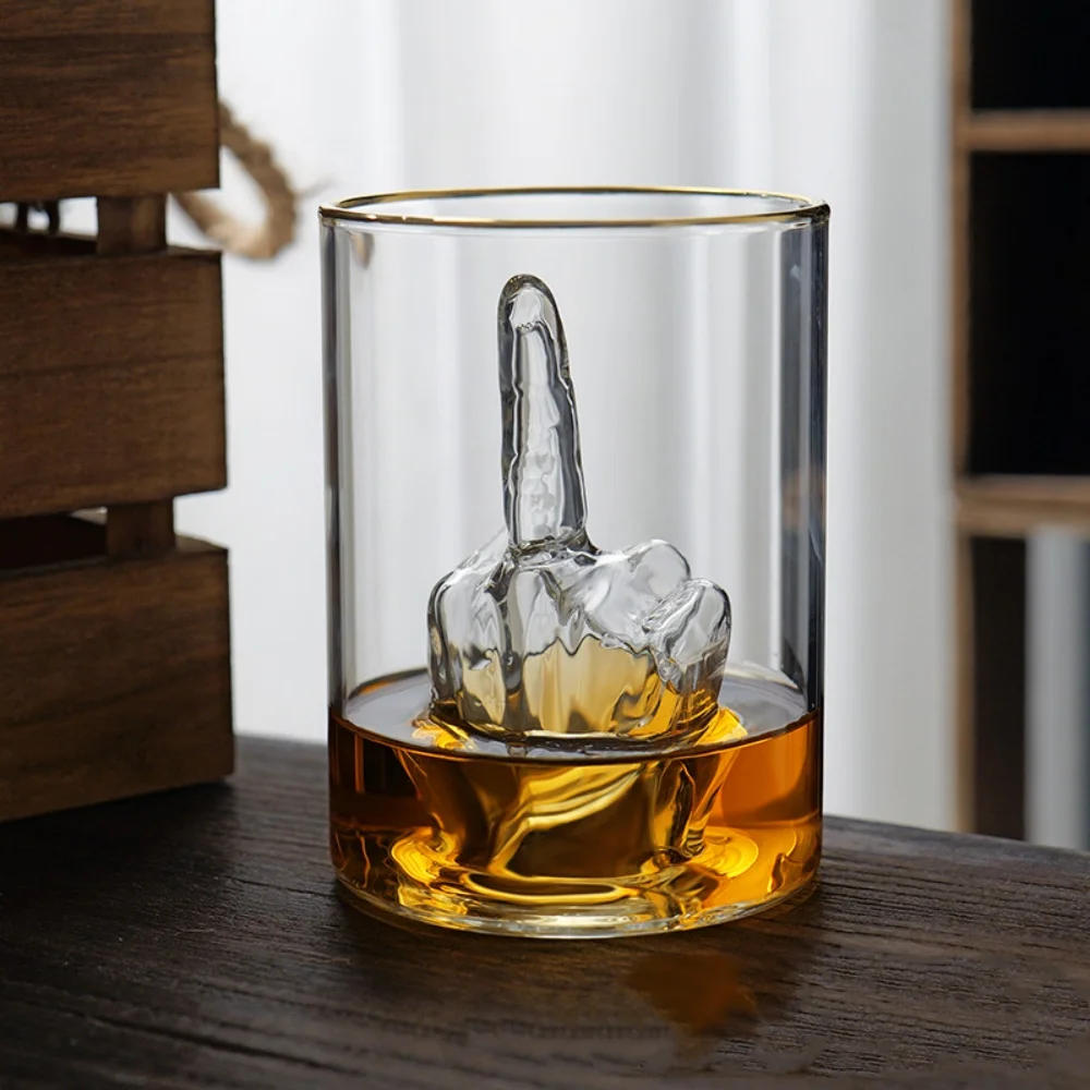 3D Finger Inside Funny Cup Middle Finger Whiskey Glass Novelty Glass Cup with
3D Finger Inside Funny Cup Middle Finger Whiskey Glass Novelty Glass Cup with