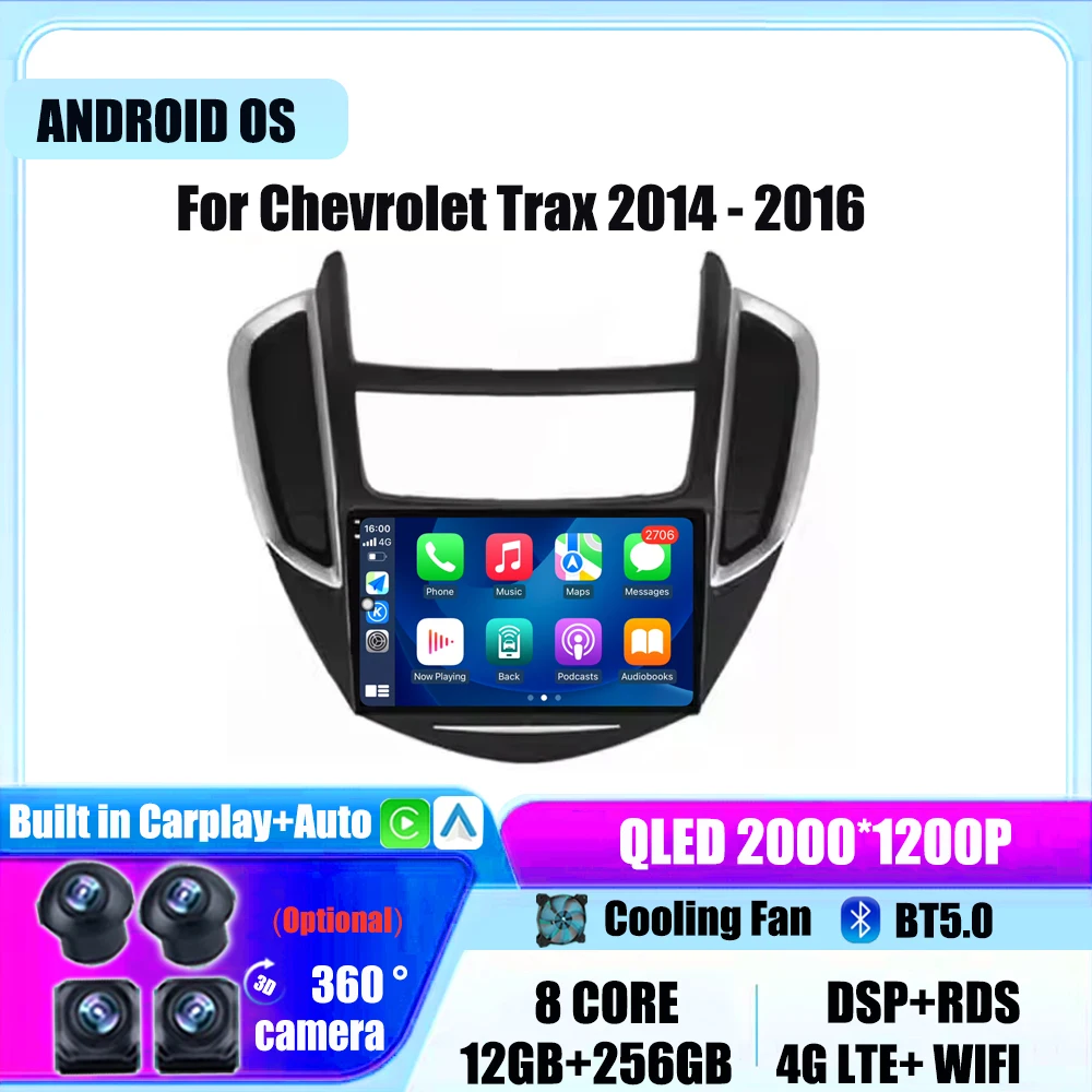 Автомобильный радиоприемник Android 14, мультимедийное видео для Chevrolet Trax 2014-2016, плеер, автостерео, GPS-навигация, экран головного устройства Carplay
Автомобильный радиоприемник Android 14, мультимедийное видео для Chevrolet Trax 2014-2016, плеер, автостерео, GPS-навигация, экран головного устройства Carplay
