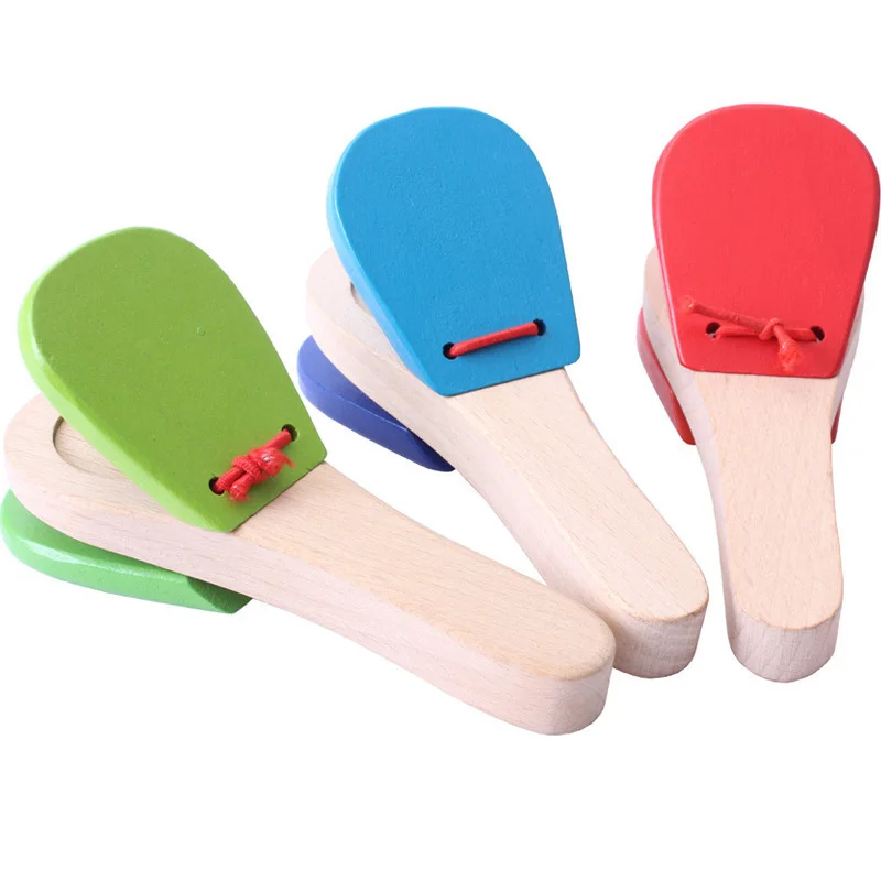 3PCS Wooden Castanet Percussion Rhythm Clap Handle Music Instruments for Kids Preschool Early Educational Toys Kinder Spielzeuge
3PCS Wooden Castanet Percussion Rhythm Clap Handle Music Instruments for Kids Preschool Early Educational Toys Kinder Spielzeuge