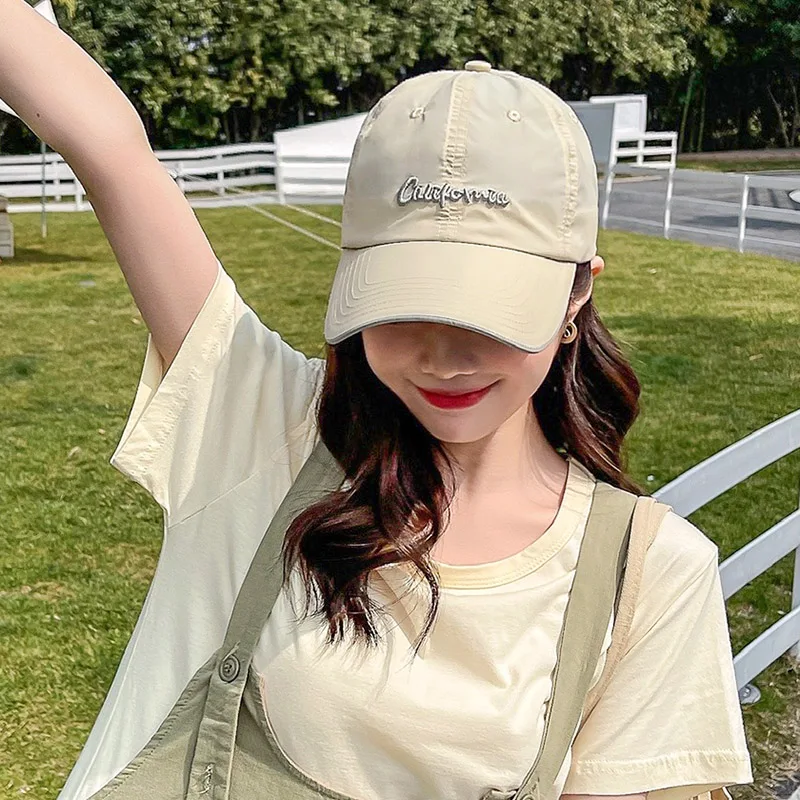 Summer Quick-Drying Peaked Cap Women's 2023 New Breathable Korean Embroidered Letters All-Matching Sun-Proof Baseball Cap Men
Summer Quick-Drying Peaked Cap Women's 2023 New Breathable Korean Embroidered Letters All-Matching Sun-Proof Baseball Cap Men
