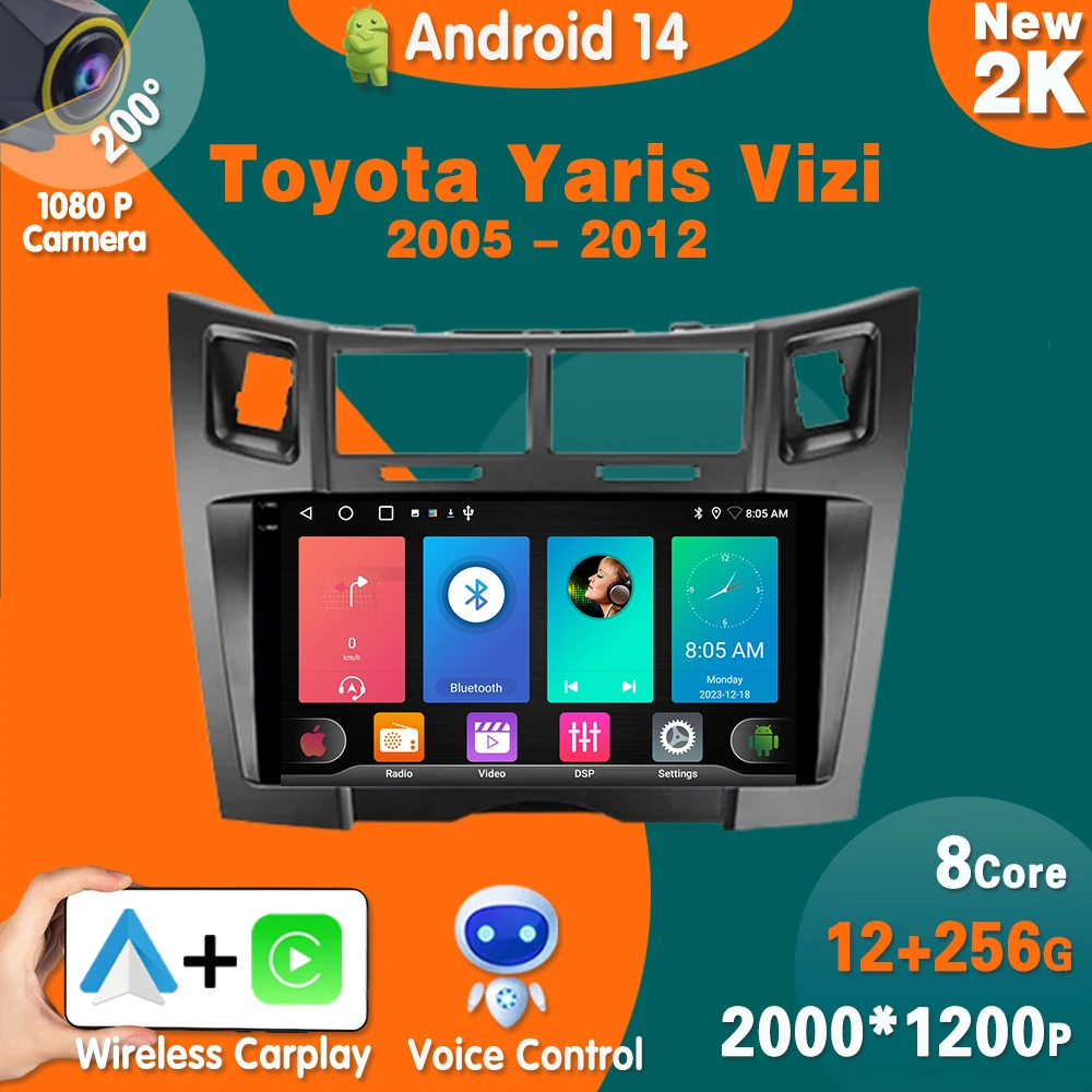 Android 14 для Toyota Yaris Vizi 2005 2006 2007-2012 Автомобильный радиоприемник Стерео видеоплеер Навигация GPS carplay 4G WIFI BT Головное устройство
Android 14 для Toyota Yaris Vizi 2005 2006 2007-2012 Автомобильный радиоприемник Стерео видеоплеер Навигация GPS carplay 4G WIFI BT Головное устройство