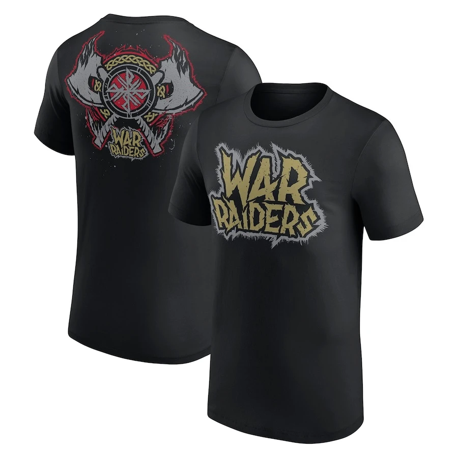WWE Wrestling War Raiders Double Axe Футболка из чистого хлопка с короткими рукавами и принтом Верхняя одежда
WWE Wrestling War Raiders Double Axe Футболка из чистого хлопка с короткими рукавами и принтом Верхняя одежда