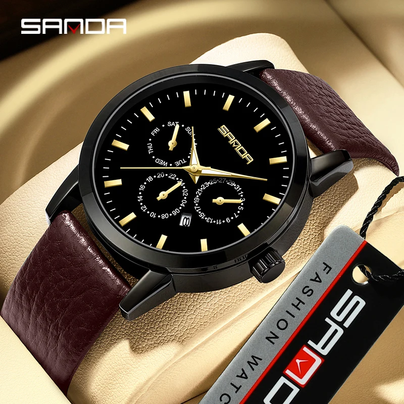 SANDA P1125 2023 Sports Fashion Six-pin With Calendar Waterproof Business Men's Watch Montre Homme Date Clock Stop Wristwatches
SANDA P1125 2023 Sports Fashion Six-pin With Calendar Waterproof Business Men's Watch Montre Homme Date Clock Stop Wristwatches
