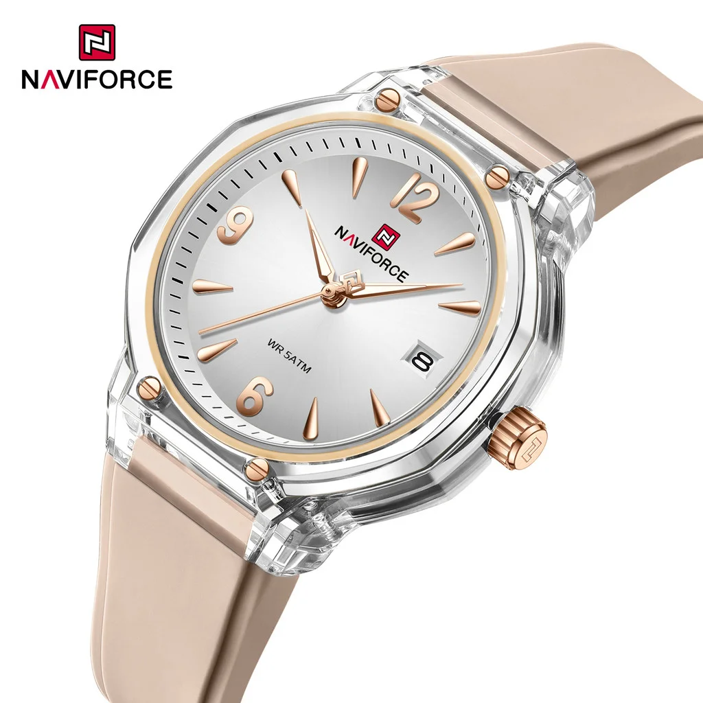 NAVIFORCE NF6110 Women Watches Quartz Ladies Silicone Strap Luminous Hands Waterproof Girls Clock
NAVIFORCE NF6110 Women Watches Quartz Ladies Silicone Strap Luminous Hands Waterproof Girls Clock
