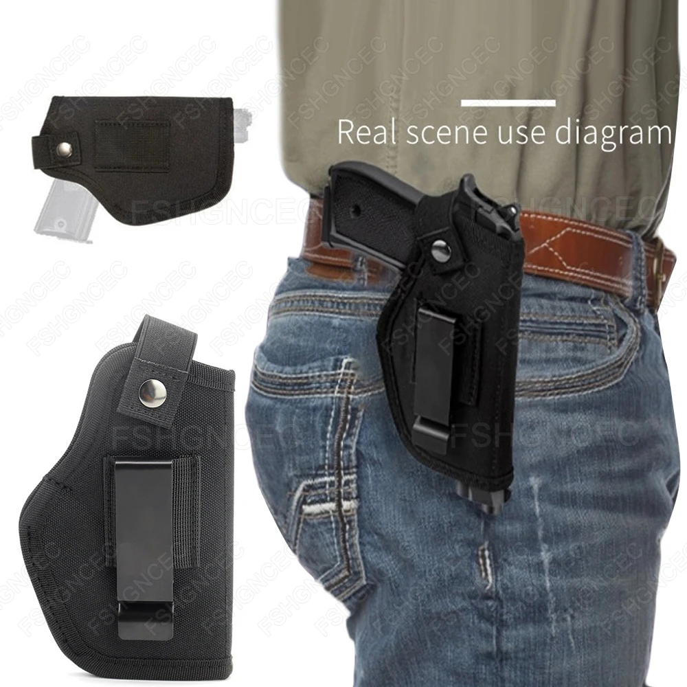 Кобура для скрытого ношения из нейлона, универсальная (левая/правая), для пневматического оружия, тактическая поясная сумка для охоты, снаряжение для активного отдыха
Кобура для скрытого ношения из нейлона, универсальная (левая/правая), для пневматического оружия, тактическая поясная сумка для охоты, снаряжение для активного отдыха