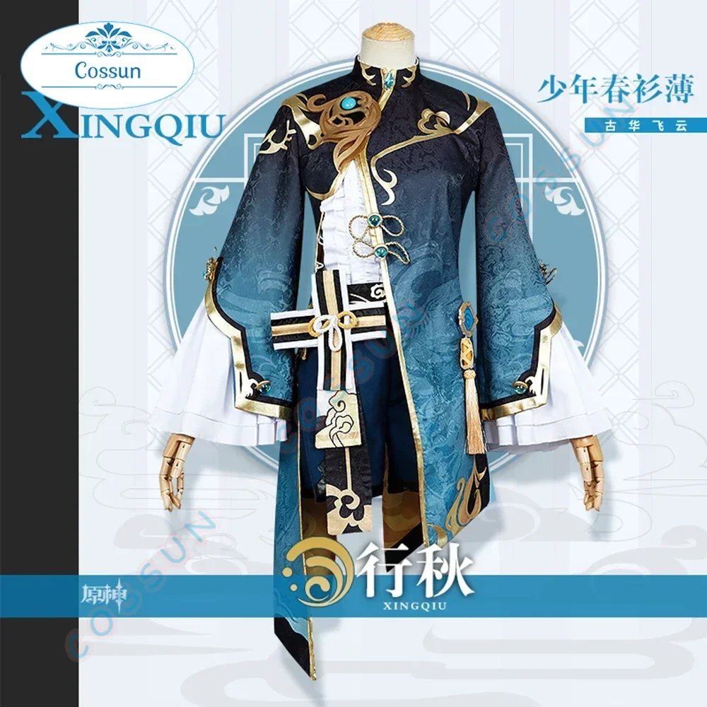 Костюм для косплея Genshin Impact Xingqiu, полный мужской костюм на заказ, костюм аниме на Хэллоуин Xing Qiu
Костюм для косплея Genshin Impact Xingqiu, полный мужской костюм на заказ, костюм аниме на Хэллоуин Xing Qiu