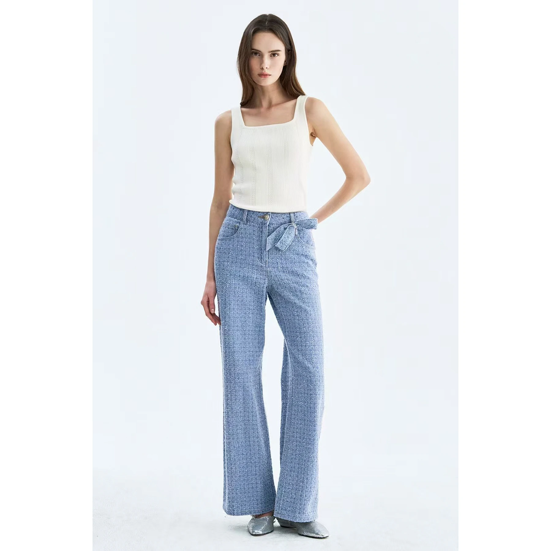High Waist Straight Leg Jeans Lemon Cheese Detachable Knot Decorative Versatile Spring Cotton Ladies Jeans
High Waist Straight Leg Jeans Lemon Cheese Detachable Knot Decorative Versatile Spring Cotton Ladies Jeans