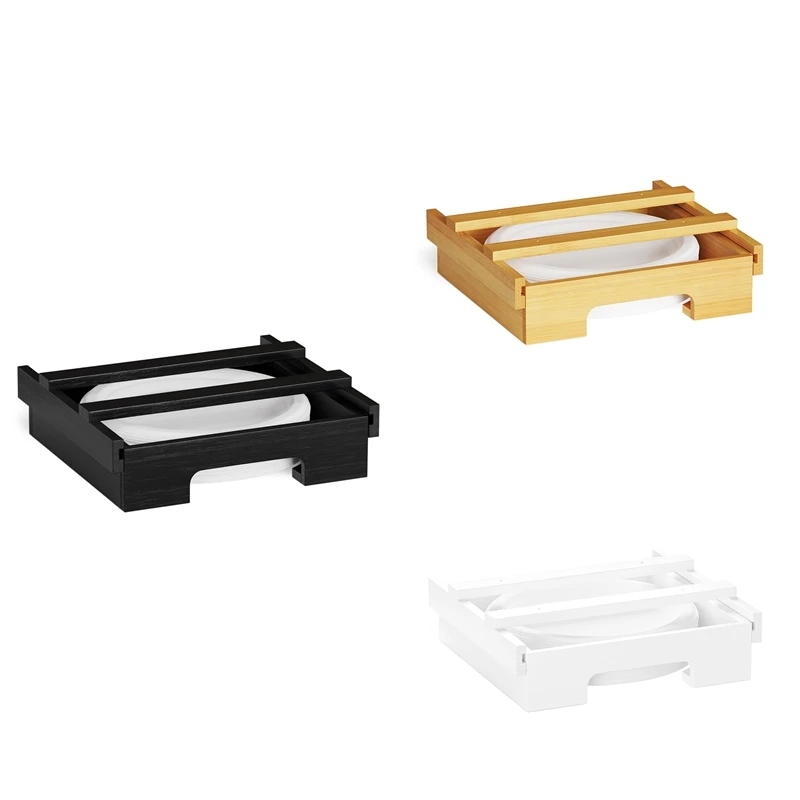9/10-Inch Bamboo Paper Plate Dispenser - Under Cabinet & Countertop Holder For Kitchen Caddys For Plates Universal
9/10-Inch Bamboo Paper Plate Dispenser - Under Cabinet & Countertop Holder For Kitchen Caddys For Plates Universal