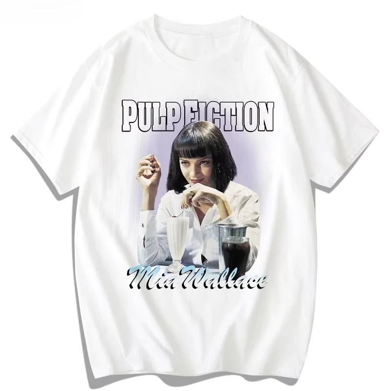 Short Sleeve Shirt Men and Women T-Shirts Cotton American Film Pulp Fiction Quentin Pulp Fiction Cover Culture
Short Sleeve Shirt Men and Women T-Shirts Cotton American Film Pulp Fiction Quentin Pulp Fiction Cover Culture