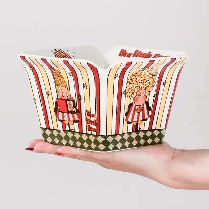 Ceramic Popcorn Bowl,Large Reusable Snack Containers,Porcelain Snack Buckets,Serving Dish for Movie Nights and Party Delights
Ceramic Popcorn Bowl,Large Reusable Snack Containers,Porcelain Snack Buckets,Serving Dish for Movie Nights and Party Delights