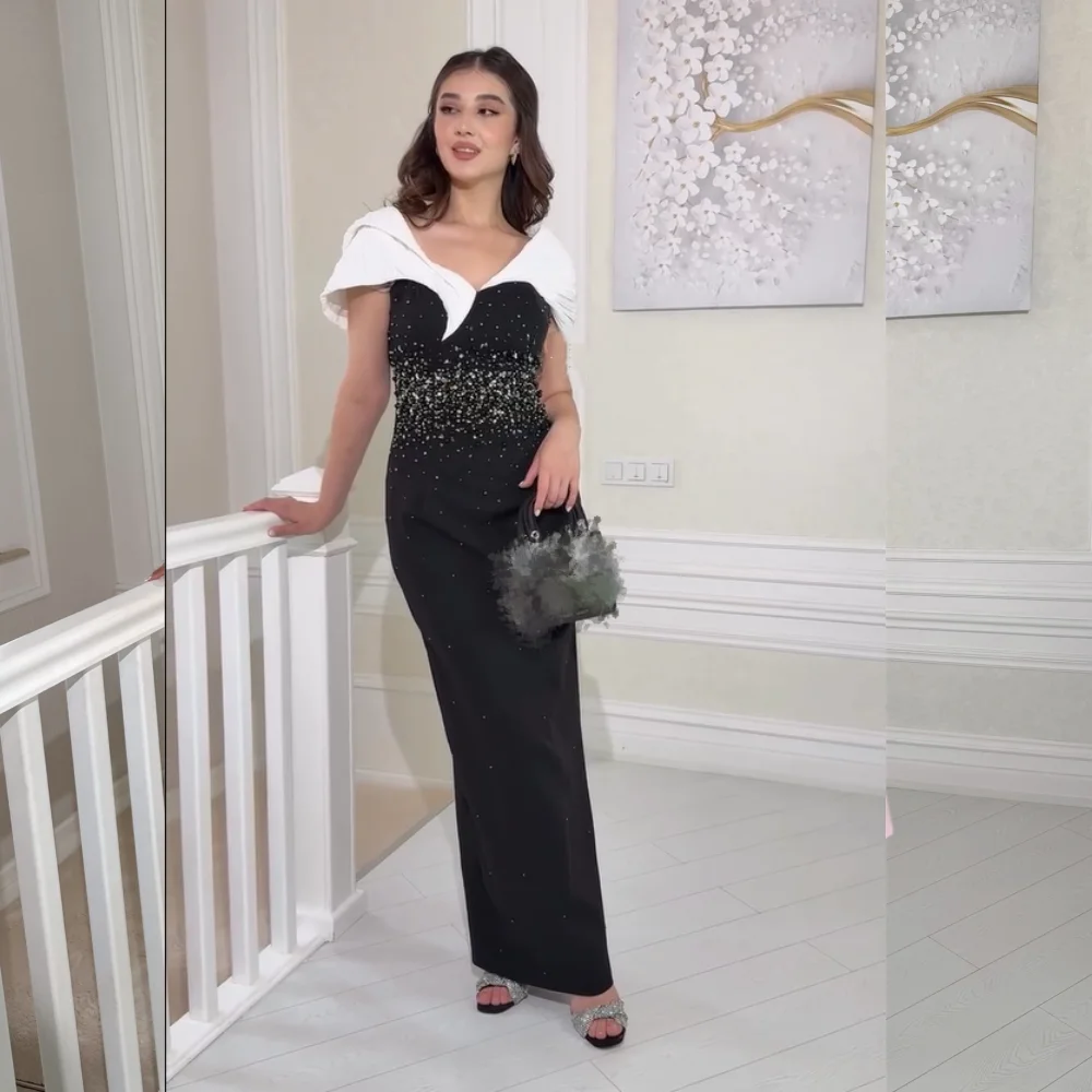 Customized Fashion Jersey Pleat Sequined Pattern Straight V-neck Midi Dresses Bespoke Occasion Exquisite
Customized Fashion Jersey Pleat Sequined Pattern Straight V-neck Midi Dresses Bespoke Occasion Exquisite