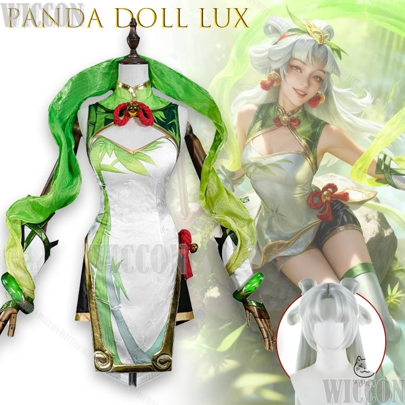 Lux Cosplay Costume Panda Doll Anime Game Outfit For Women High Quality Sexy Design Green Chinese Party Halloween Costume Cos
Lux Cosplay Costume Panda Doll Anime Game Outfit For Women High Quality Sexy Design Green Chinese Party Halloween Costume Cos